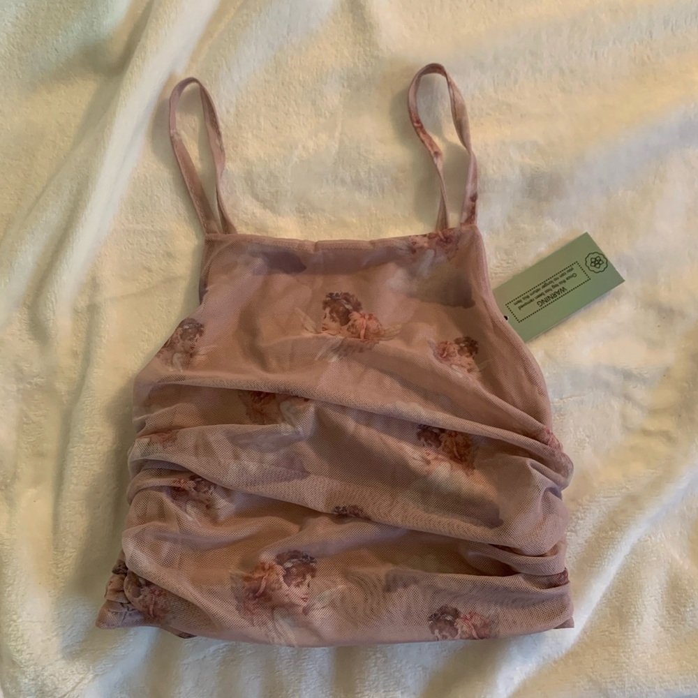 Cherub lace crop top
